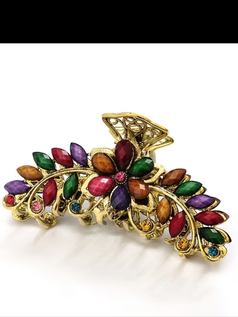 Elegant Metal Hair Clip Rainbow